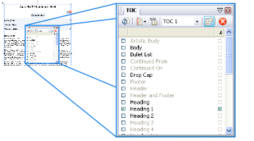 Adding a table of contents