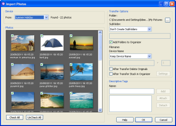 Importing images