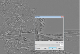 
 Applying the High Pass filter